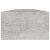 vidaXL Monitor Stand Concrete Grey 110x23.5x9 cm Engineered Wood