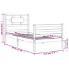 vidaXL Bed Frame without Mattress 90x200 cm Solid Wood