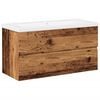 vidaXL Sink Cabinet with Built-in Basin Old Wood