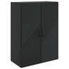 vidaXL Wall-Mounted Cabinet Black 66 x 34.5 x 90 cm Engineered Wood