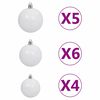 vidaXL Artificial Pre-lit Christmas Tree with Ball Set Green 120 cm