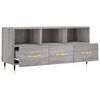 vidaXL TV Cabinet Grey Sonoma 102x36x50 cm Engineered Wood