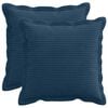 vidaXL Cushion Cover 2 pcs HOUTEN Navy Blue 35 x 35 cm Corduroy