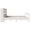 vidaXL Bookcase Bed without Mattress White 140x200cm Solid Wood Pine