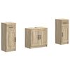 vidaXL 3 Piece Bathroom Cabinet Set UTRECHT Sonoma Oak Engineered Wood