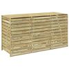 vidaXL Wheelie Bin Storage for 3 Bins 240 L Impregnated Pine Wood