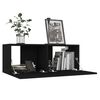 vidaXL 5 Piece TV Cabinet Set Black Engineered Wood
