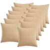 vidaXL Cushion Cover 12 pcs HEERLEN Cream 40 x 40 cm Fabric