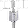 vidaXL Fence with Post Silver 0.6 x 25 m Steel