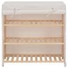 vidaXL Shoe Cabinet with Cover White 79x40x80 cm Fabric