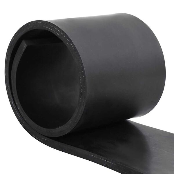 vidaXL Rubber Edge for Snow Plow Black 120x15x1 cm