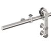 vidaXL Sliding Door Hardware Kit 200 cm Stainless Steel Silver