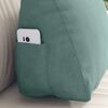 vidaXL Back Pillow Sea Green 45 x 20 x 35 cm Corduroy Fabric