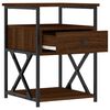 vidaXL Bedside Cabinet Brown Oak 40x42x55 cm Engineered Wood