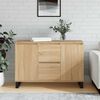 vidaXL Sideboard Sonoma Oak 101.5x35x70 cm Engineered Wood