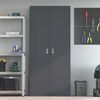 vidaXL Storage Cabinet 2 pcs Anthracite 90 x 40 x 200 cm Steel