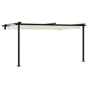 vidaXL Gazebo 400 x 300 x 200 cm Cream Polyester