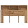 vidaXL Headboard Cabinet Artisan Oak 180x19x103.5 cm Engineered Wood