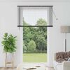 vidaXL Window Blind with Curtains Manual Black Aluminium