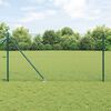 vidaXL Fence Post Green 10 x 1.2 m (40 x 40 mm mesh) Steel and PVC
