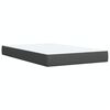 vidaXL Box Spring Bed with Mattress Dark Grey 120x200 cm Fabric