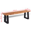vidaXL Bench Solid Acacia Wood 145 cm