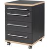 Germania Rolling Filing Cabinet Duo 42x45x60 cm Anthracite