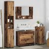 vidaXL Bathroom Furniture Set 4 pcs Old Wood Engineered Wood and Metal