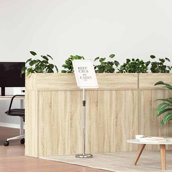 vidaXL Trade Show Displays Silver 30 x 25 x 128 cm Aluminum