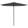 vidaXL Garden Parasol 270 x 270 cm Polyester Rectangular Anthracite