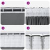 vidaXL Velvet Curtains with Curtains 2 pcs Grey 260 x 140 cm Velvet