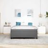 vidaXL Bed Frame with Mattress Light Grey 140 x 200 cm Fabric