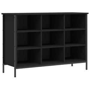 vidaXL Shoe Cabinet Black 9 compartments for storing shoes