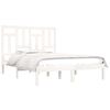 vidaXL Bed Frame without Mattress White 140x200 cm Solid Wood Pine
