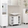 vidaXL Bathroom Cabinet High Gloss White 60x32x53.5 cm Engineered Wood