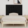 vidaXL Wall Headboard Black 140x3x90 cm Solid Wood Pine