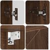 vidaXL Mirror Cabinet Brown Oak 59 x 17 x 55 cm Engineered Wood