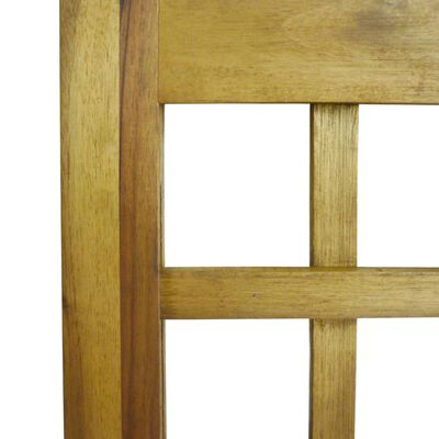 vidaXL 4-Panel Room Divider / Trellis Solid Acacia Wood 160x170 cm