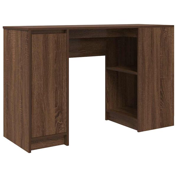 vidaXL Desk Brown Oak 120x42x76 cm Engineered Wood