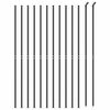 vidaXL Wire Mesh Fence with Flange Anthracite 1.4x25 m