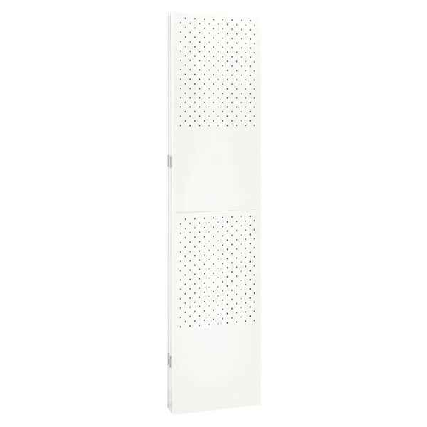 vidaXL 4-Panel Room Divider White 160x180 cm Steel