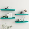 vidaXL Loggia Wall Shelves 4 pcs Blue 60x15x4 cm MDF