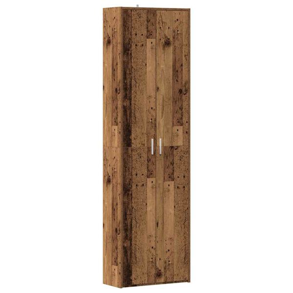 vidaXL Hallway Wardrobe Old Wood 55x25x189 cm Engineered Wood
