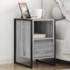 vidaXL Bedside Table Grey Sonoma 39.5 x 30 x 50 cm Engineered Wood
