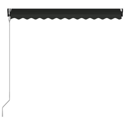 vidaXL Retractable Awning with Wind Sensor & LED 350x250 cm Anthracite
