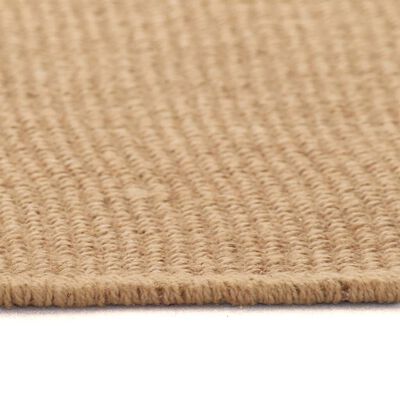 vidaXL Area Rug Jute with Latex Backing 80x160 cm Natural