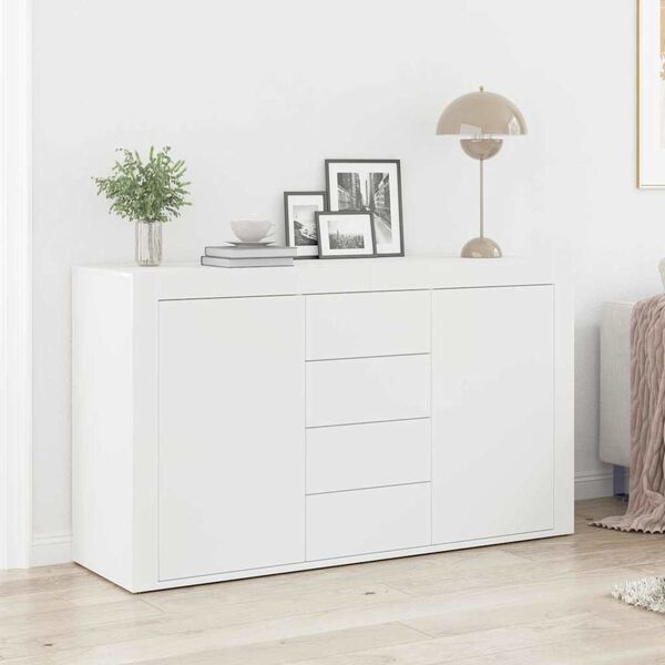 vidaXL Sideboard with Drawer White 120 x 36 x 69 cm Engineered Wood
