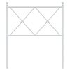 vidaXL Metal Replace Headboard White 80cm