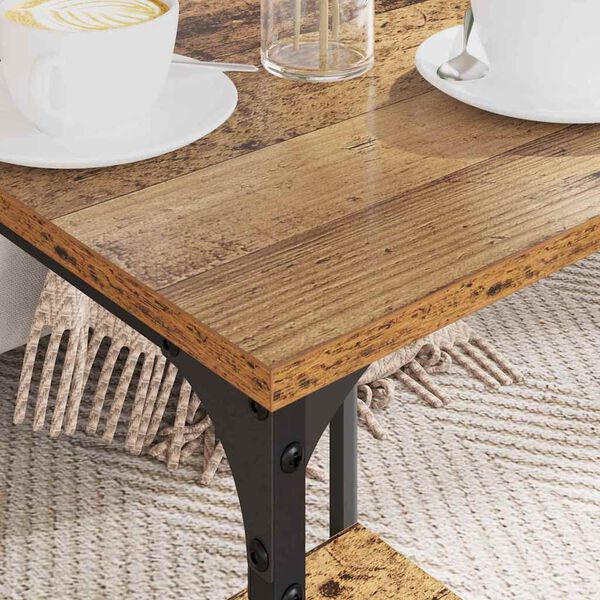 vidaXL Coffee Table Old Wood 40 x 40 x 55 cm Engineered Wood