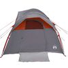 vidaXL Camping Tent 5-Person Grey and Orange Waterproof